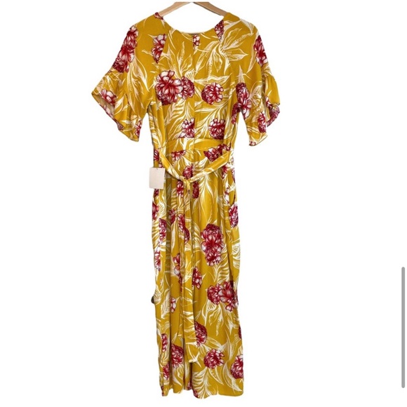 Lulus Garden's Glory Mustard Yellow Floral Print Culotte Jumpsuit - Picture 8 of 11